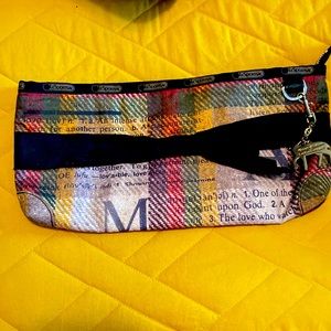 LAMB for le sportsac plaid clutch. Gwen Stefani design.